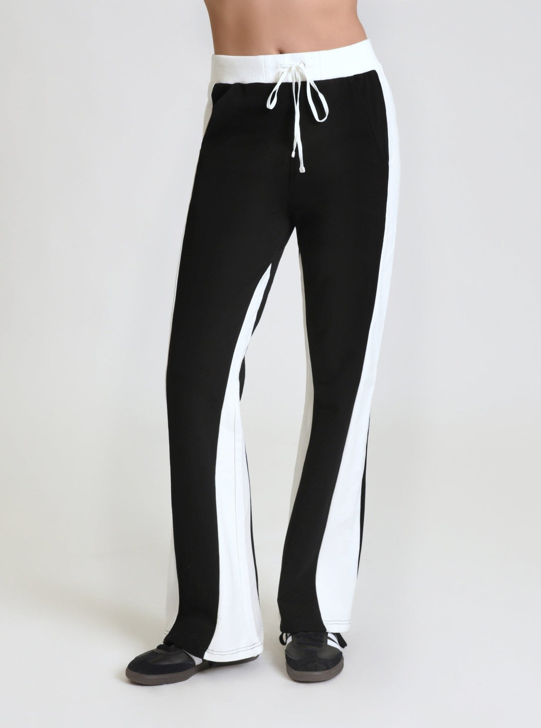 Color Blocked Wide Leg Pant - Blanc Noir Online Store