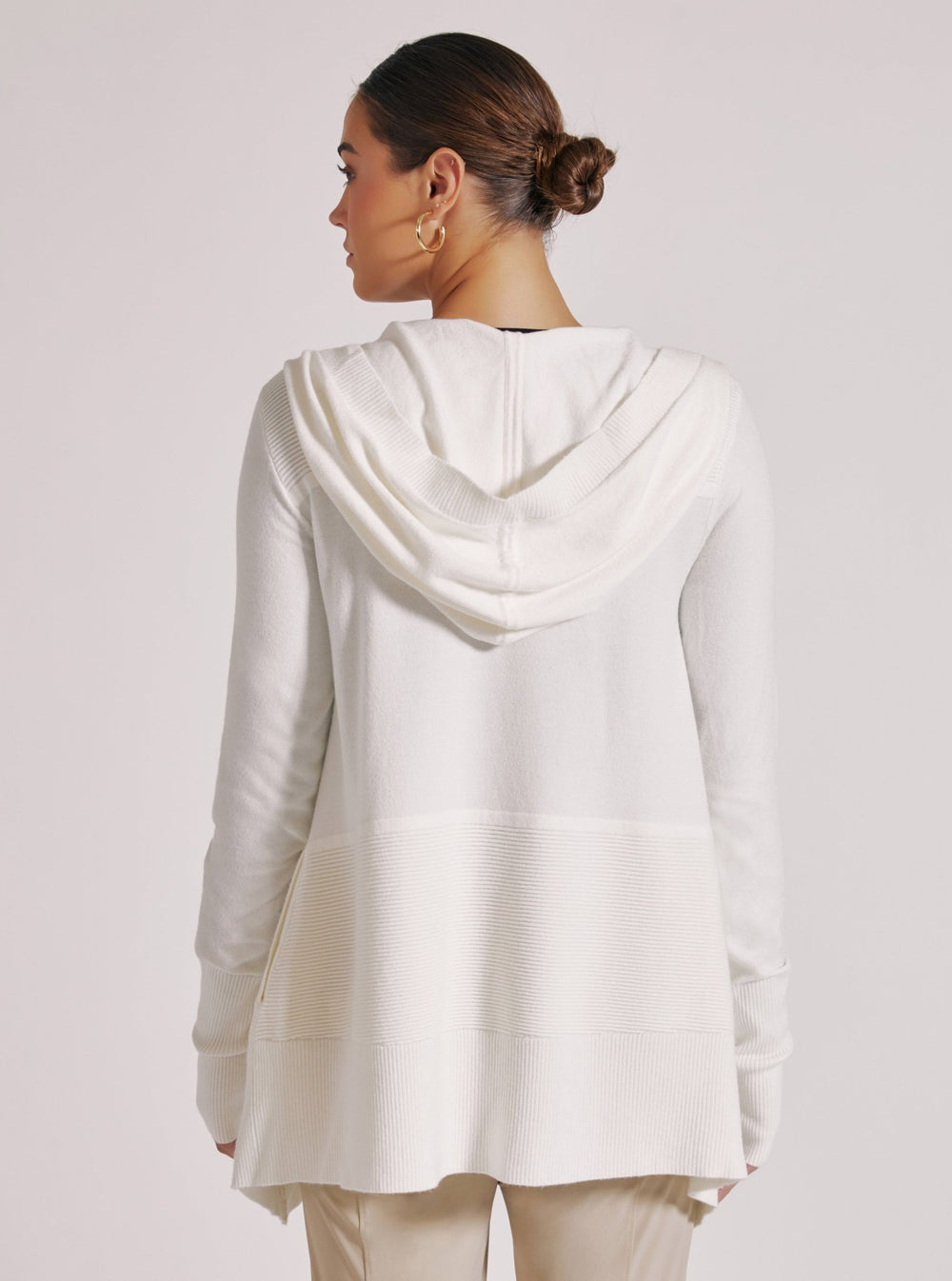 Cropped Portola Cardigan - White - Blanc Noir Online Store