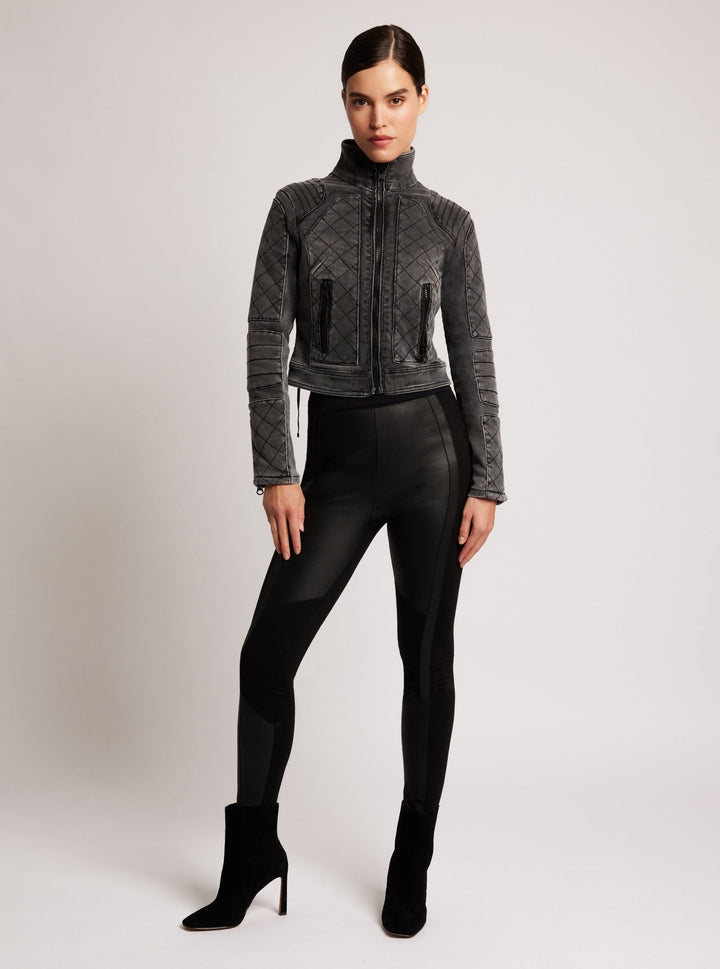 Denim Moto Jacket - Blanc Noir Online Store