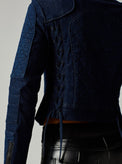 DENIM SEVILLE MOTO JACKET - Blanc Noir Online Store