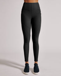 Directional Rib Legging - Blanc Noir Online Store