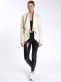 Drape Front Jacket - Blanc Noir Online Store