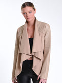 Drape Front Jacket - Blanc Noir Online Store