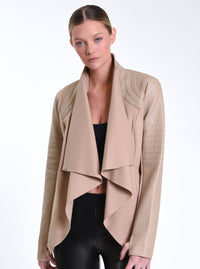 Drape Front Jacket - Blanc Noir Online Store