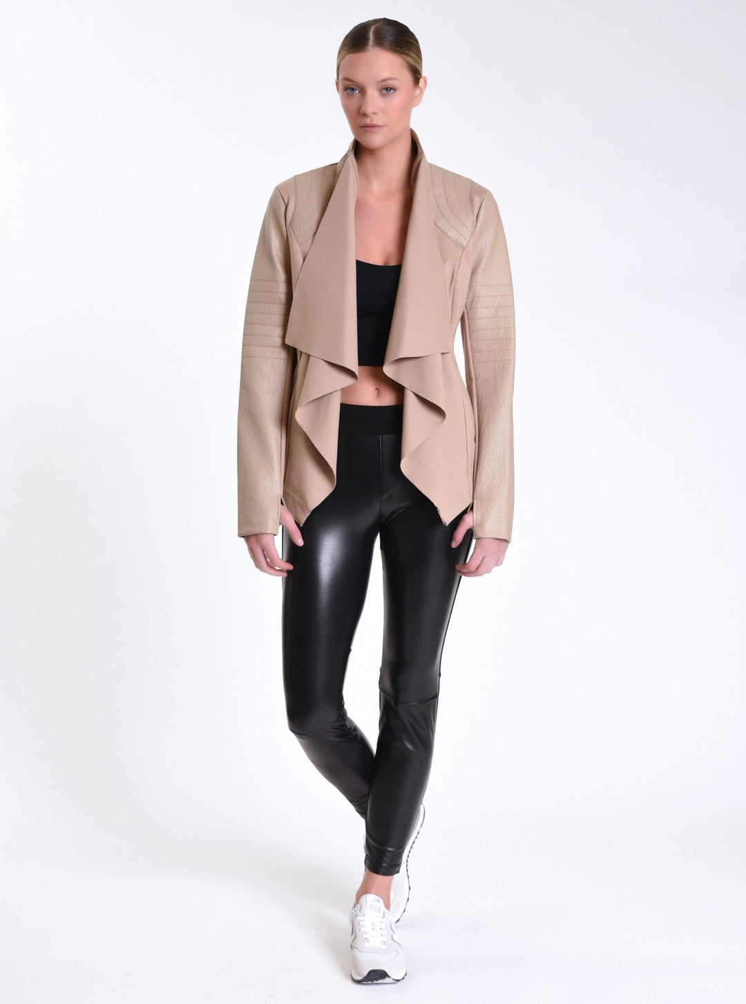 Drape Front Jacket - Blanc Noir Online Store