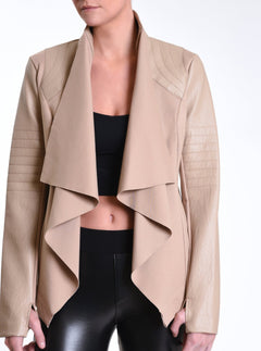 Drape Front Jacket - Blanc Noir Online Store