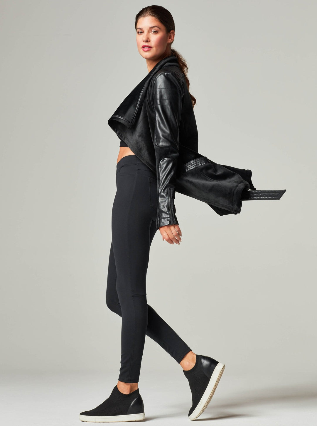 Drape Velour Jacket - Blanc Noir Online Store