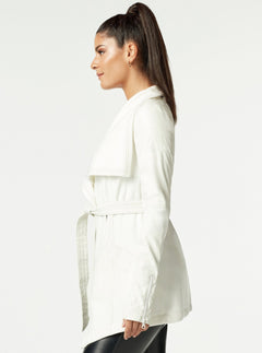 Drape Velour Jacket - Blanc Noir Online Store
