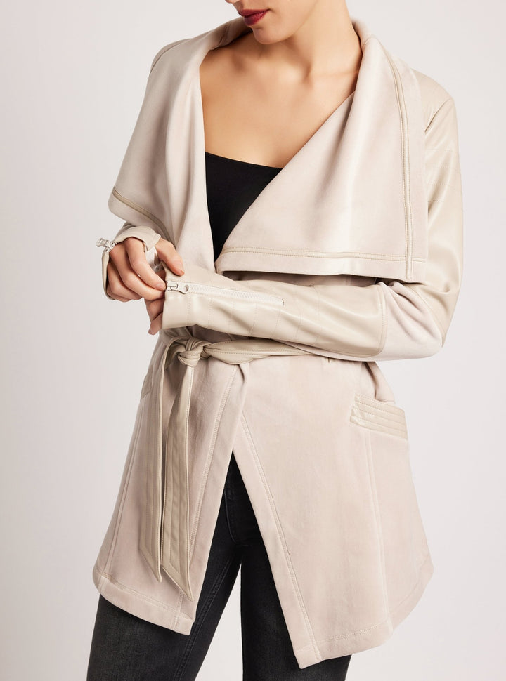 Drape Velour Jacket - Blanc Noir Online Store