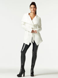 Drape Velour Jacket - Blanc Noir Online Store