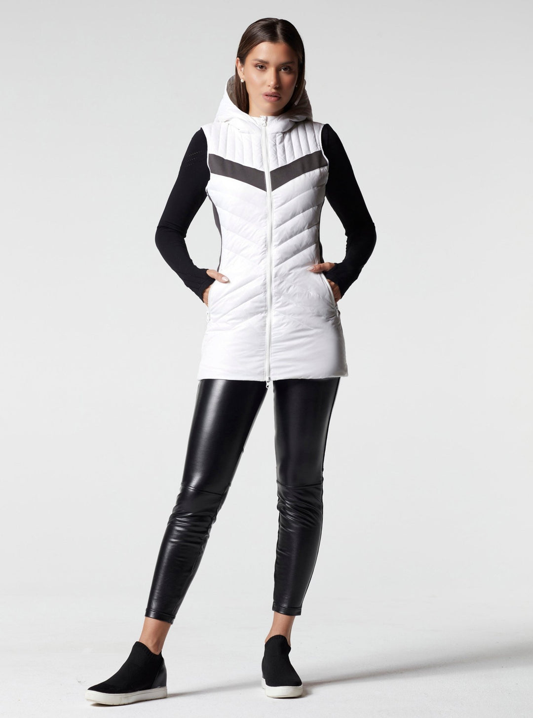 Elongated Puffer Vest - Blanc Noir Online Store