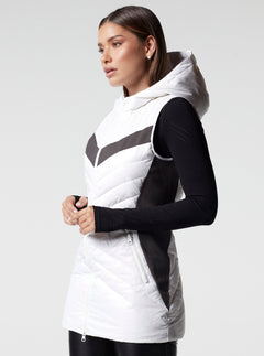 Elongated Puffer Vest - Blanc Noir Online Store