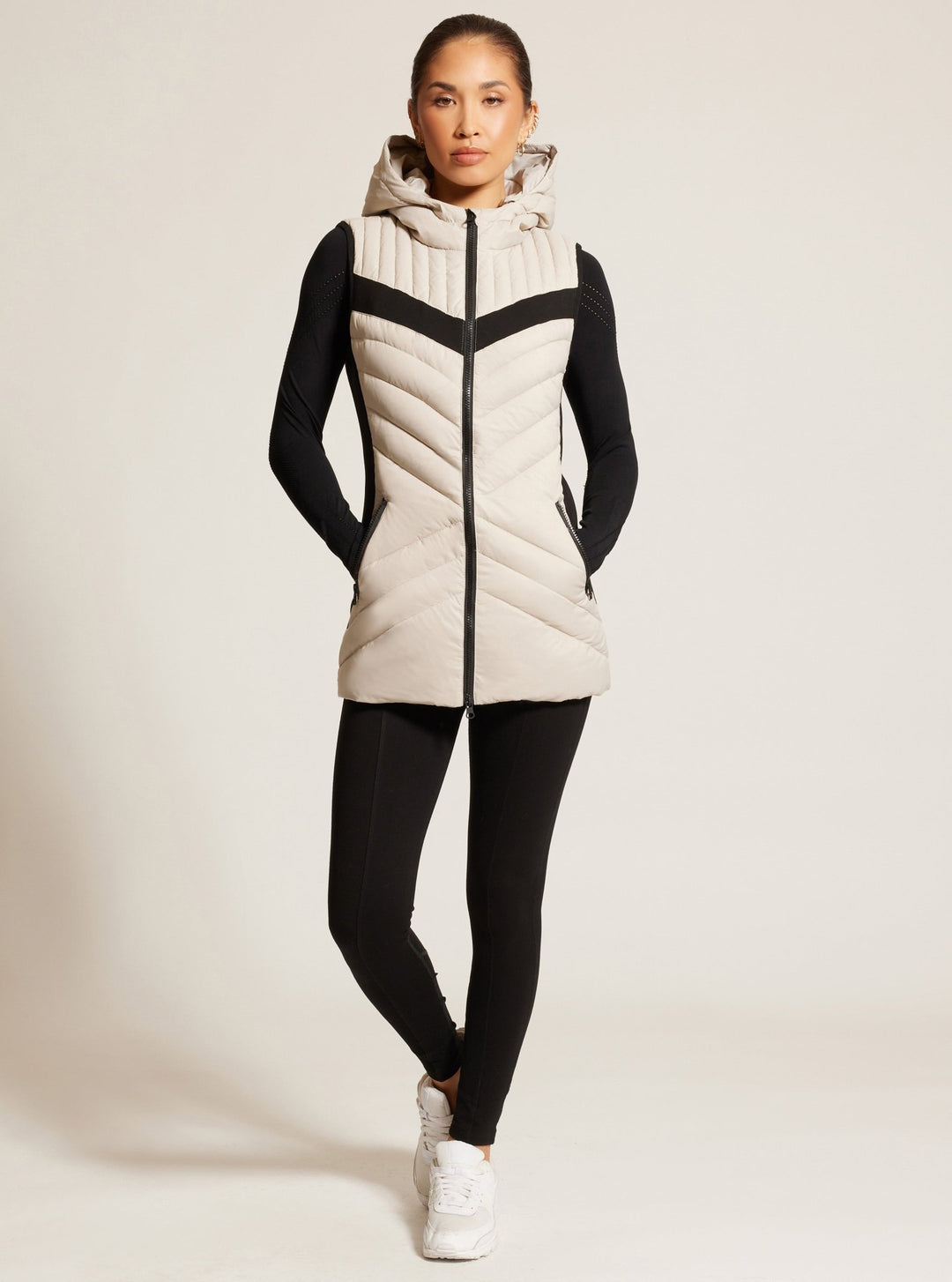 Elongated Puffer Vest - Blanc Noir Online Store