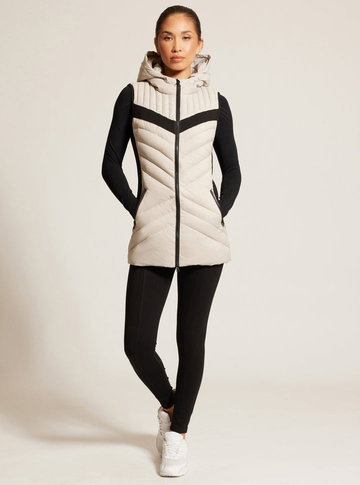 Elongated Puffer Vest - Blanc Noir Online Store