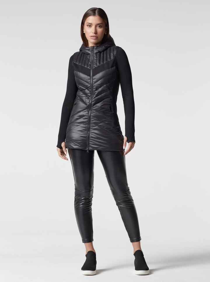 Elongated Puffer Vest - Blanc Noir Online Store