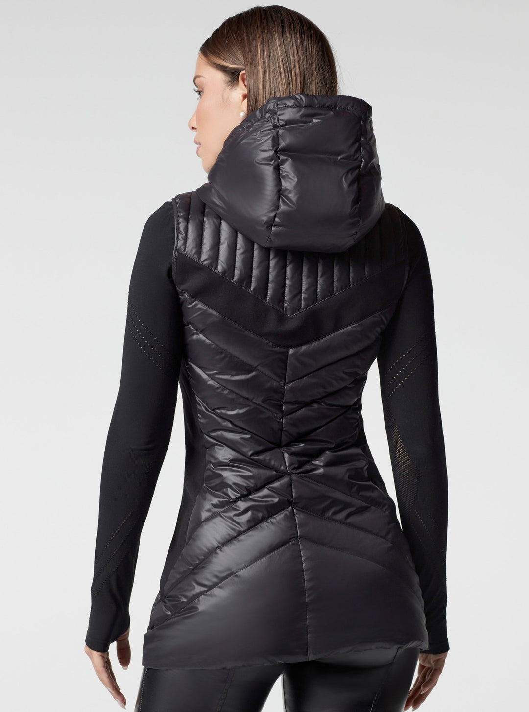 Elongated Puffer Vest - Blanc Noir Online Store