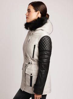 Enfield Hybrid Solid Jacket - Blanc Noir Online Store