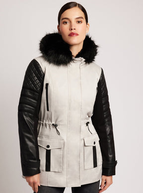 Enfield Hybrid Solid Jacket - Blanc Noir Online Store