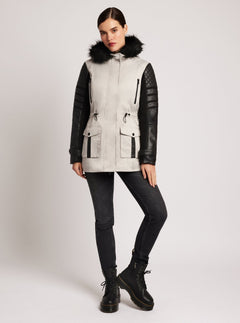 Enfield Hybrid Solid Jacket - Blanc Noir Online Store