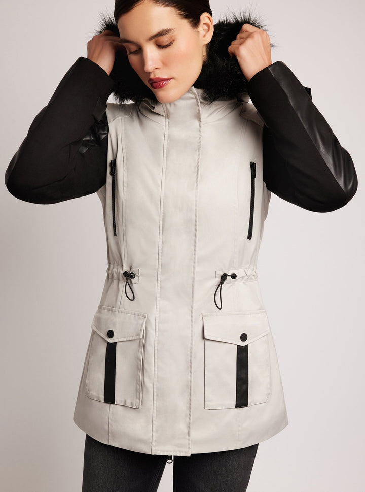 Enfield Hybrid Solid Jacket - Blanc Noir Online Store