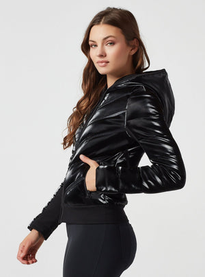 Freestyle Mesh Inset Puffer - Down Filled - Blanc Noir Online Store