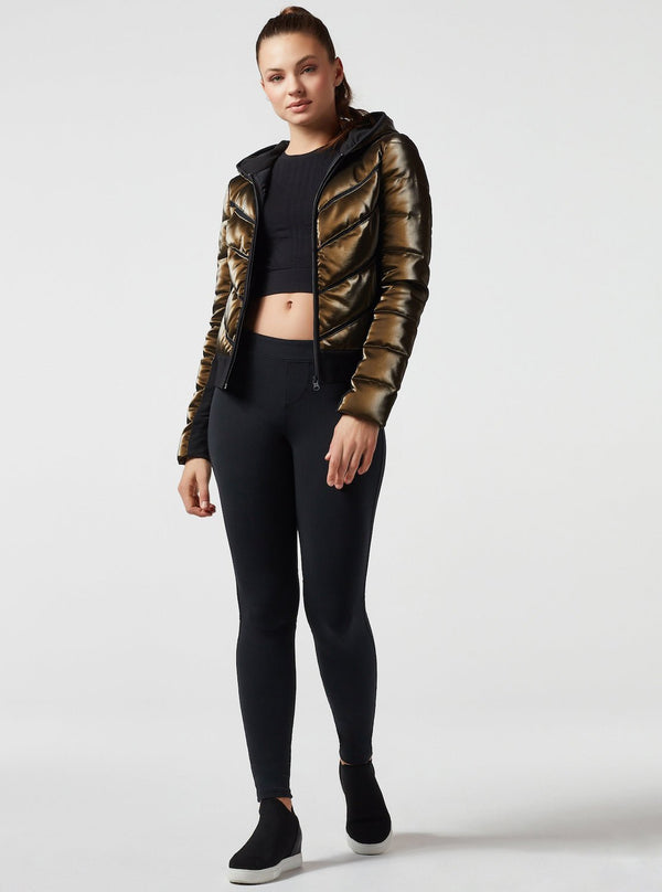 Freestyle Mesh Inset Puffer - Down Filled - Blanc Noir Online Store