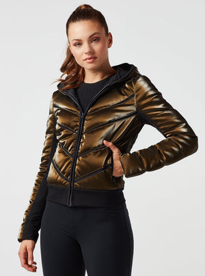 Freestyle Mesh Inset Puffer - Down Filled - Blanc Noir Online Store