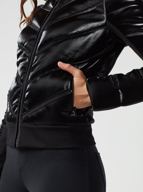 Freestyle Mesh Inset Puffer - Down Filled - Blanc Noir Online Store