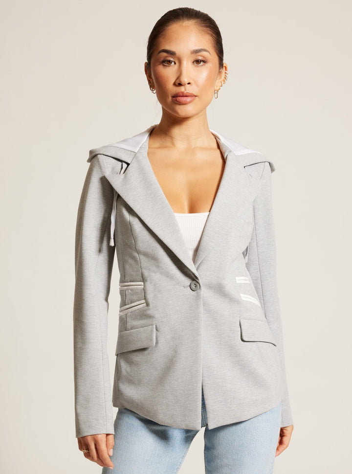 GAYATRI HOODED BLAZER - Blanc Noir Online Store