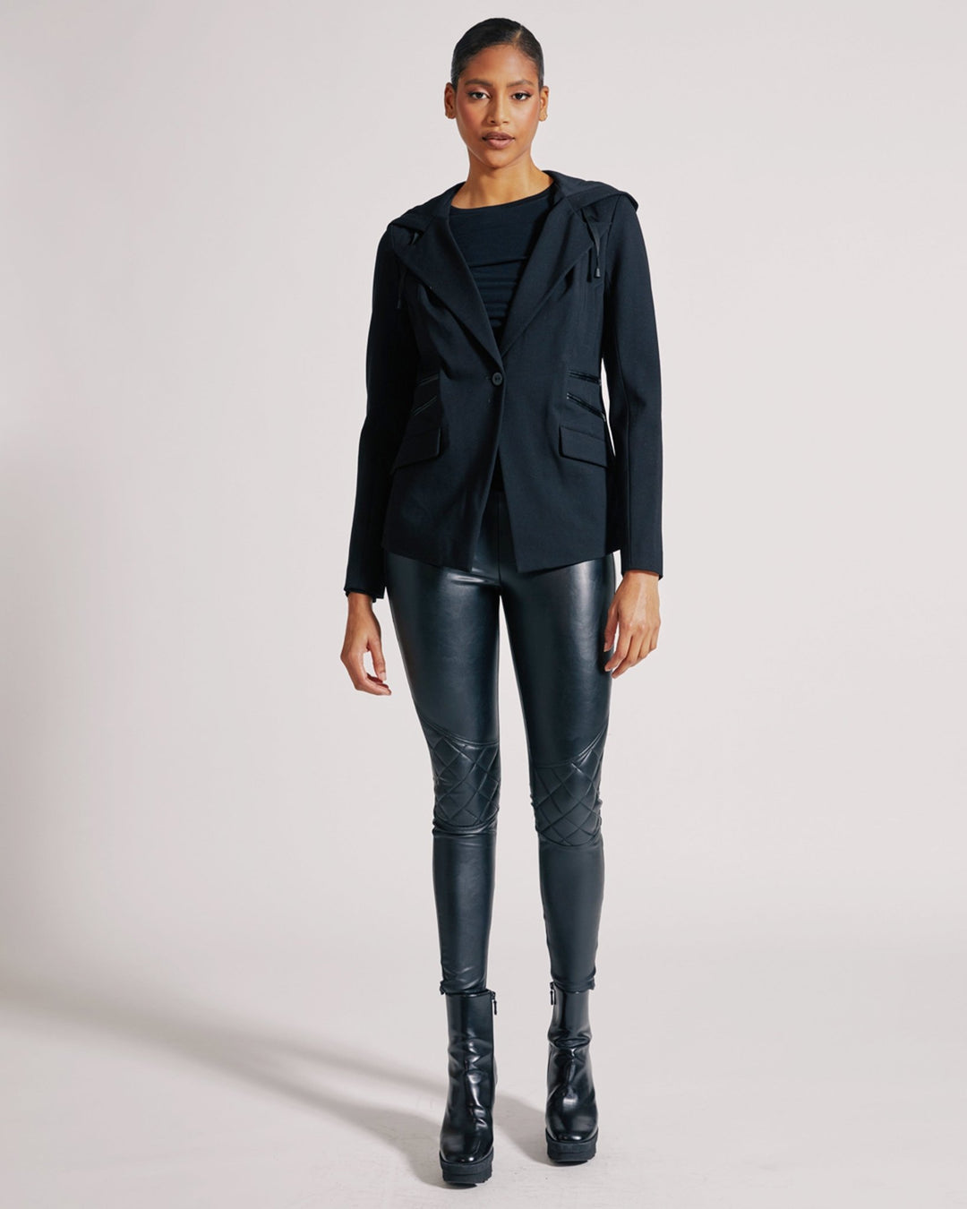 GAYATRI HOODED BLAZER - Blanc Noir Online Store