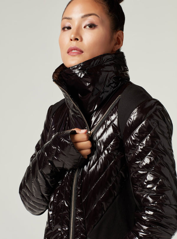 Gold Motion Panel Puffer - Blanc Noir Online Store