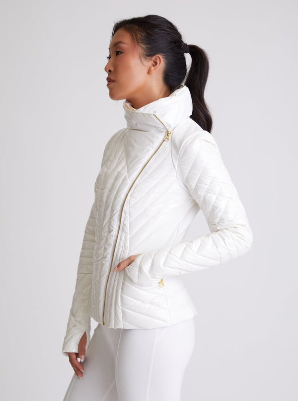 Gold Motion Panel Puffer - Blanc Noir Online Store