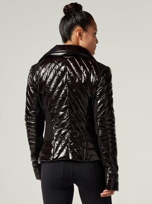Gold Motion Panel Puffer - Blanc Noir Online Store