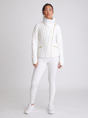 Gold Motion Panel Puffer - Blanc Noir Online Store