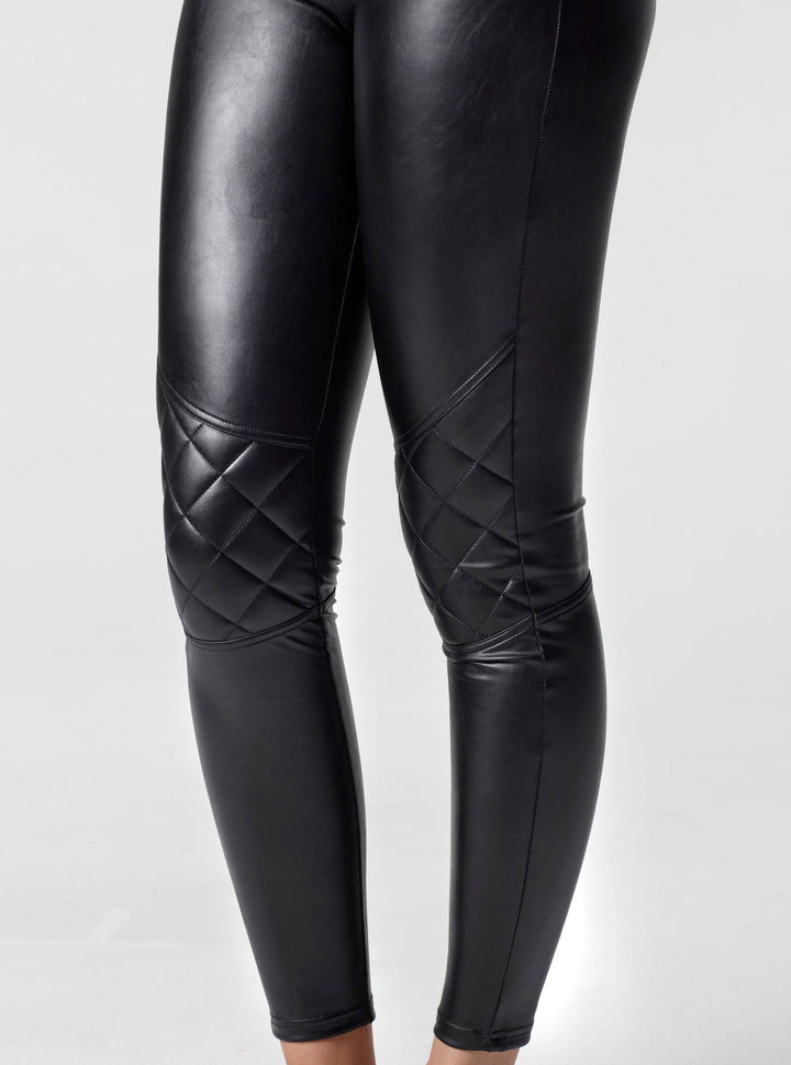 GOLD QUILTED LEGGING - Blanc Noir Online Store