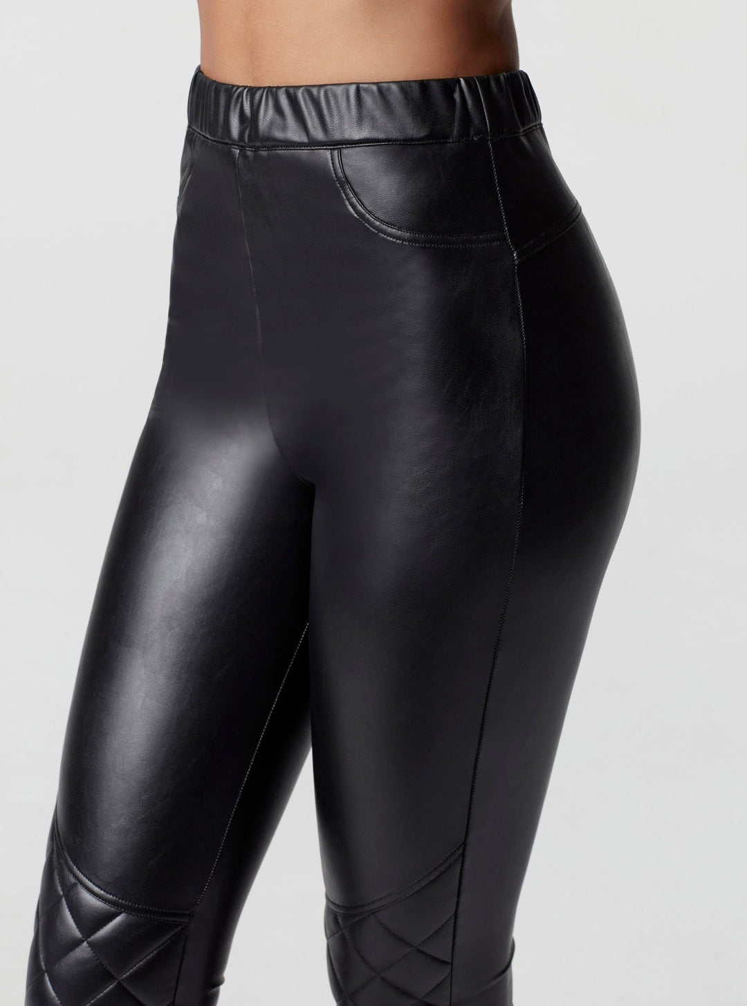 GOLD QUILTED LEGGING - Blanc Noir Online Store