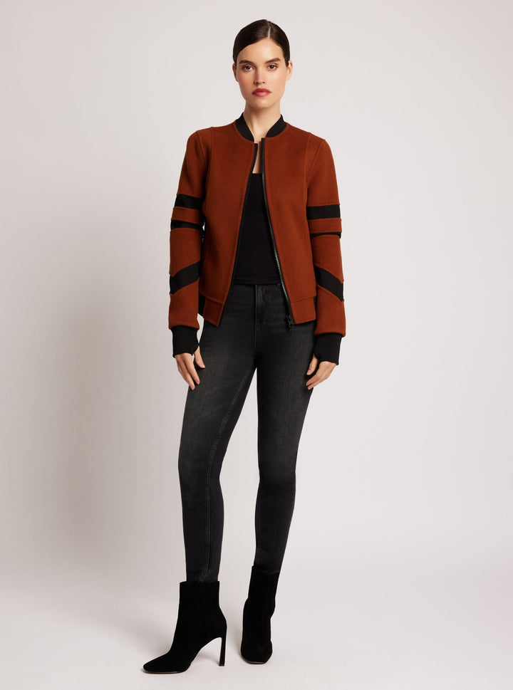 Handmade Wool Bomber - Blanc Noir Online Store