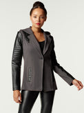 HOODED BLAZER - Blanc Noir Online Store
