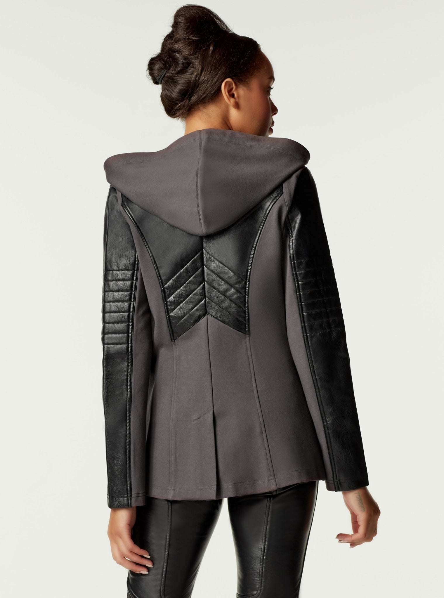 HOODED BLAZER - Blanc Noir Online Store