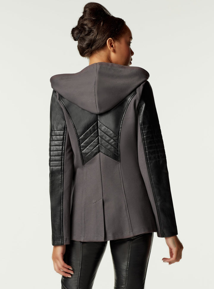 HOODED BLAZER - Blanc Noir Online Store