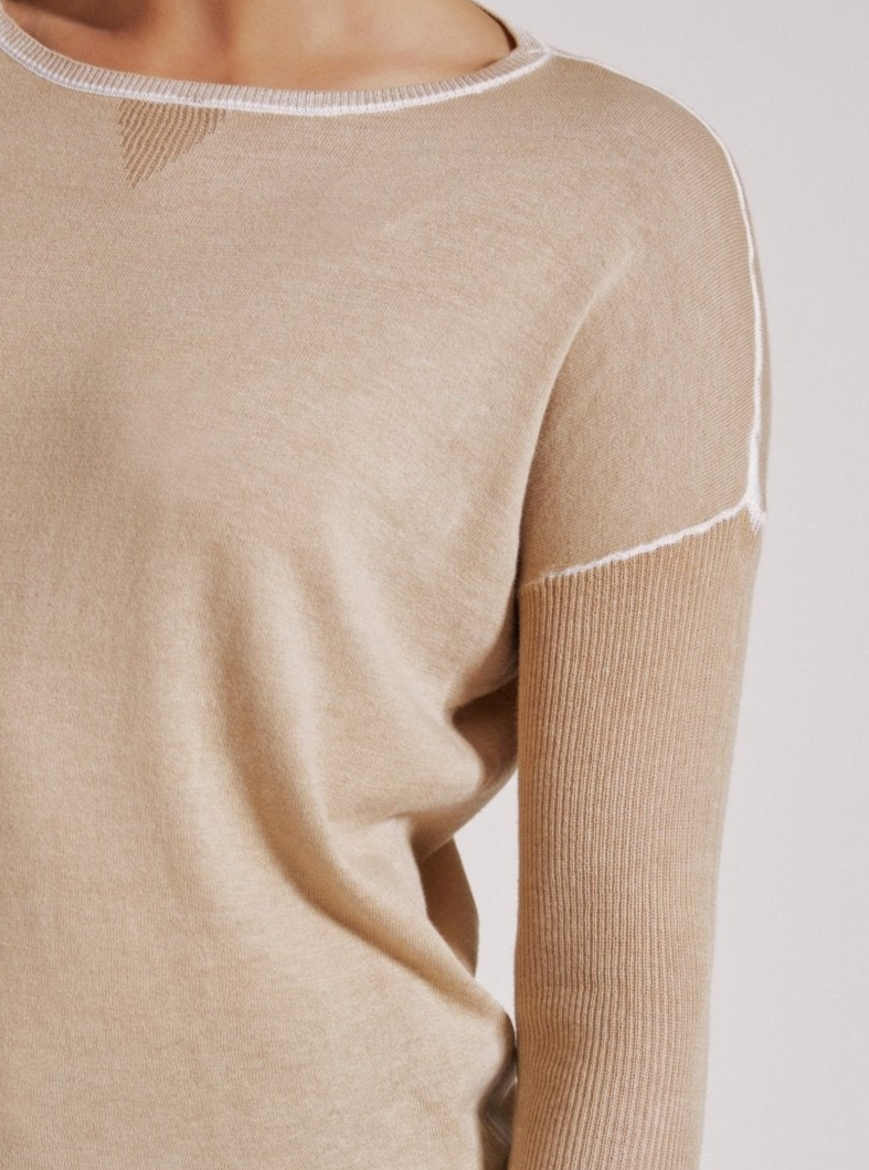 Huntress Boyfriend Sweater - Irish Cream - Blanc Noir Online Store