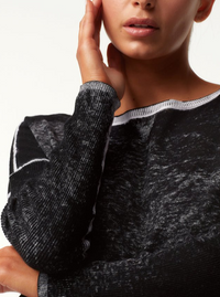 Huntress Boyfriend Sweater - Black - Blanc Noir Online Store