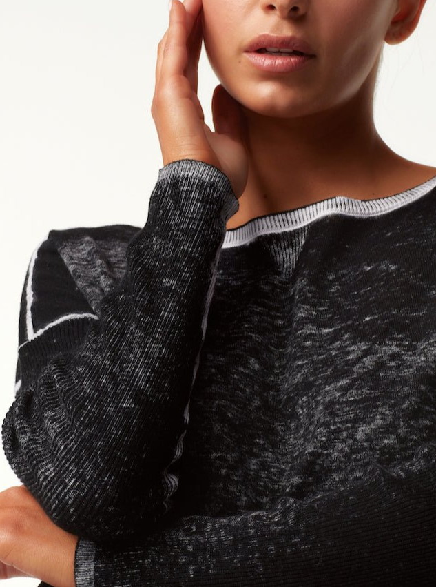 Huntress Boyfriend Sweater - Black - Blanc Noir Online Store