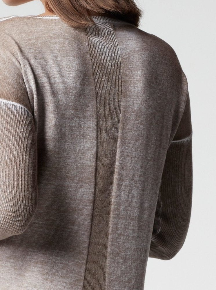Huntress Boyfriend Sweater - Greige