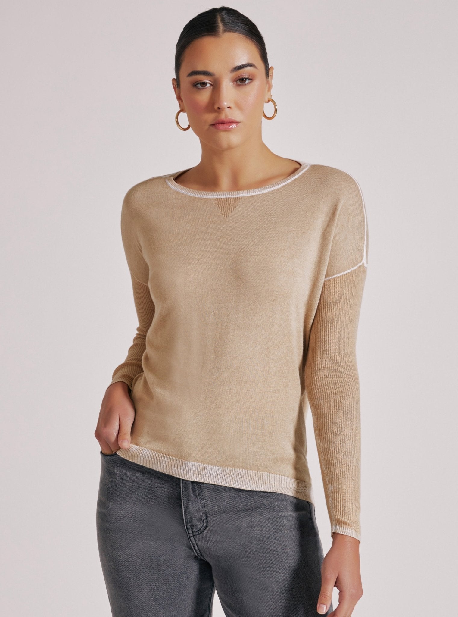 Huntress Boyfriend Sweater - Irish Cream | Blanc Noir Online Store