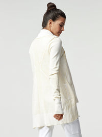 HUNTRESS DRAPE FRONT CARDIGAN - Blanc Noir Online Store