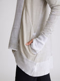 Huntress Drape Front Cardigan - Blanc Noir Online Store