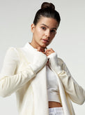 HUNTRESS DRAPE FRONT CARDIGAN - Blanc Noir Online Store