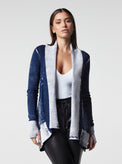 HUNTRESS DRAPE FRONT CARDIGAN - Blanc Noir Online Store