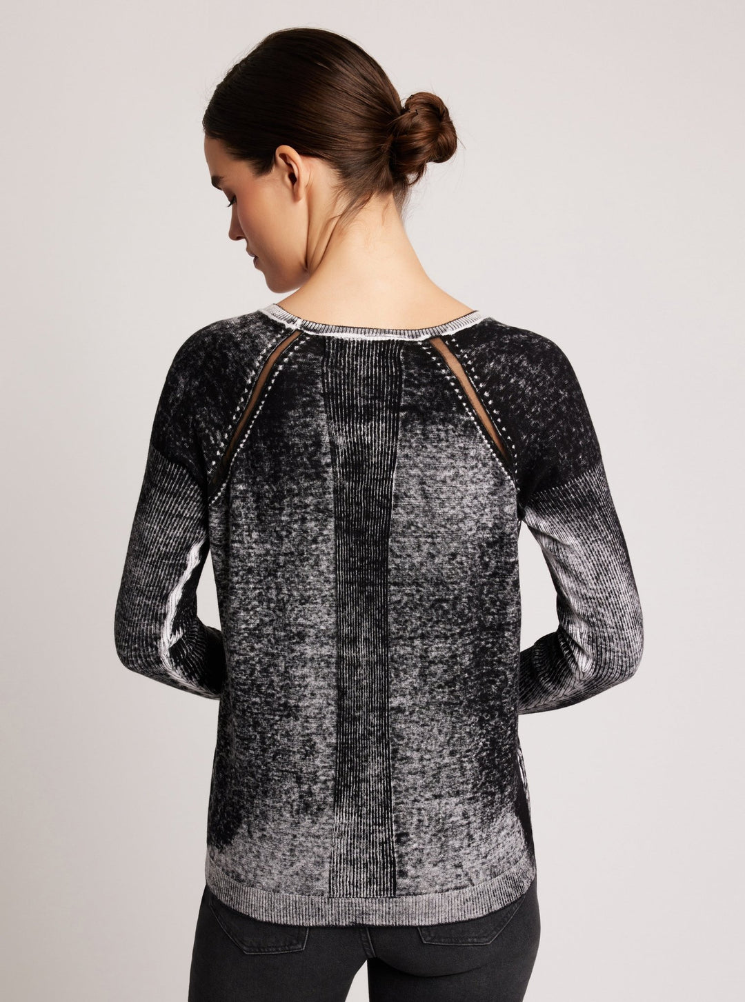 Huntress Mesh Boyfriend Sweater - Blanc Noir Online Store